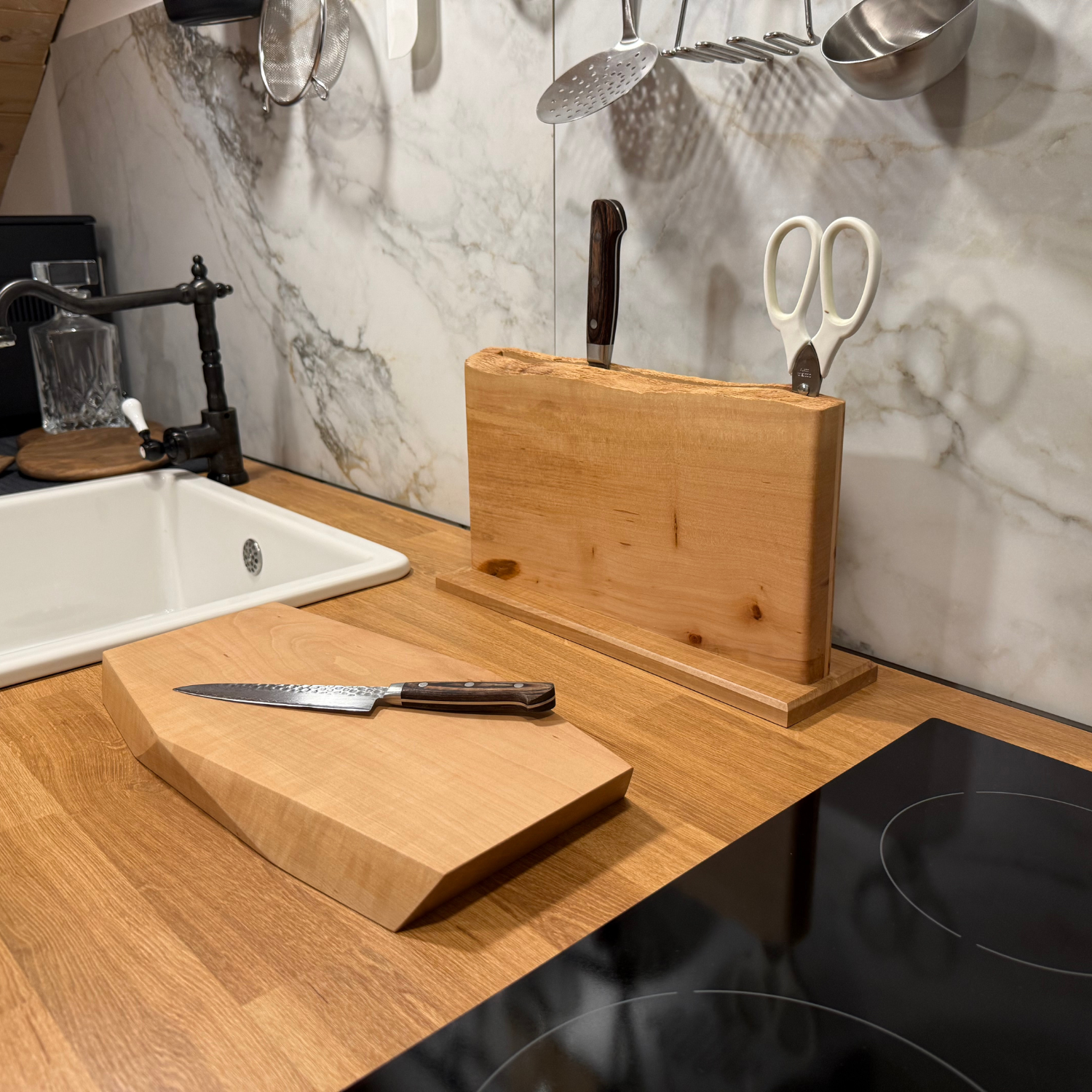 Luxury Sculpted Pearwood Serving Board