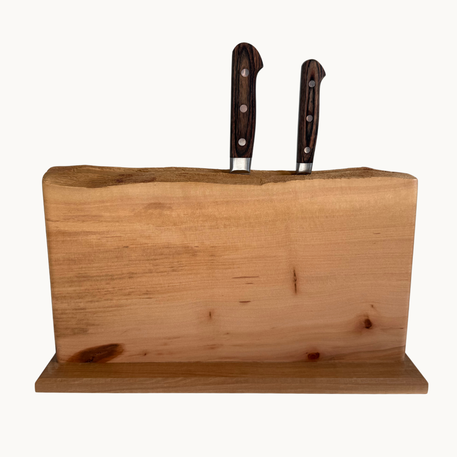 Pearwood Live Edge Knife Holder