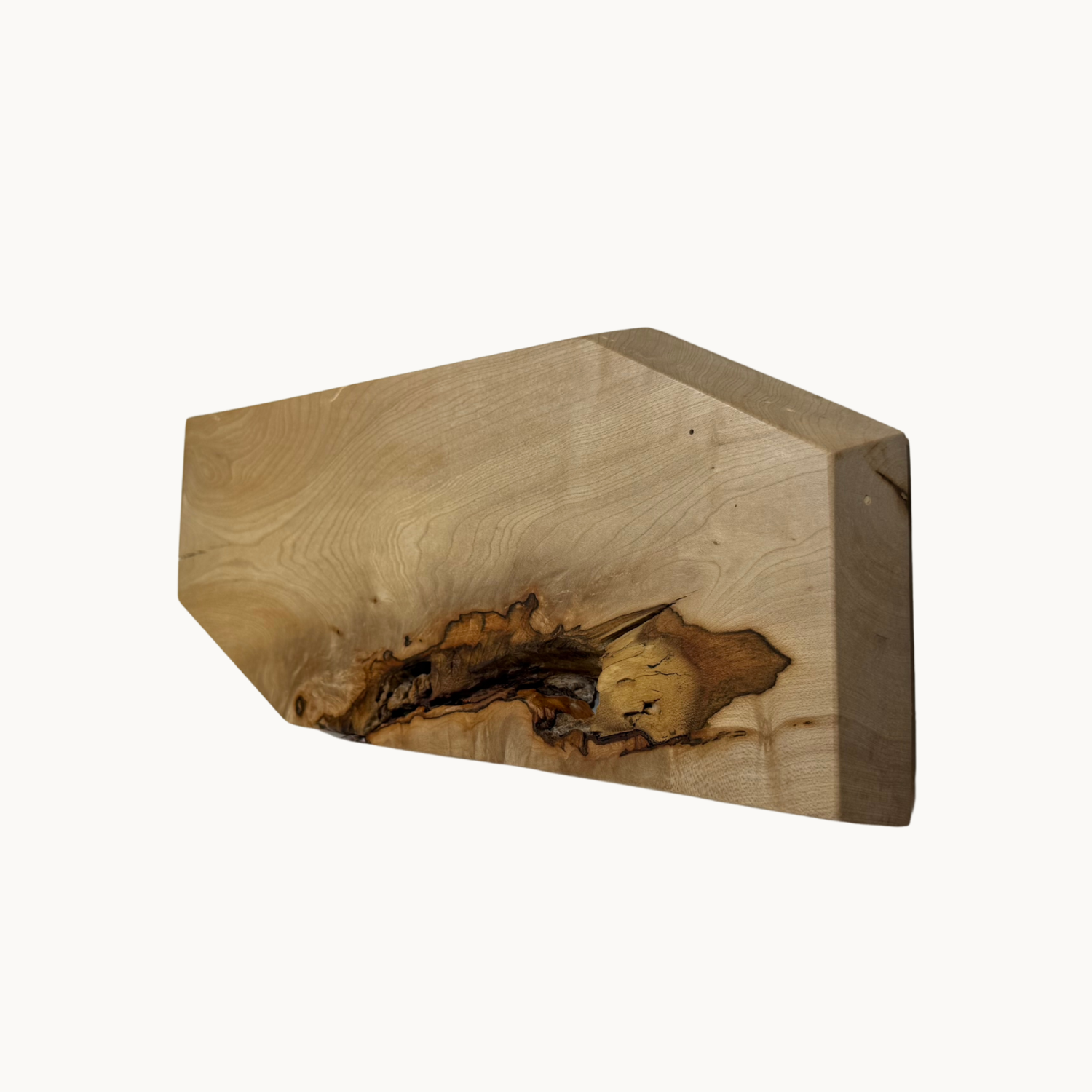 Sculpted Rustic Maple Knife Holder