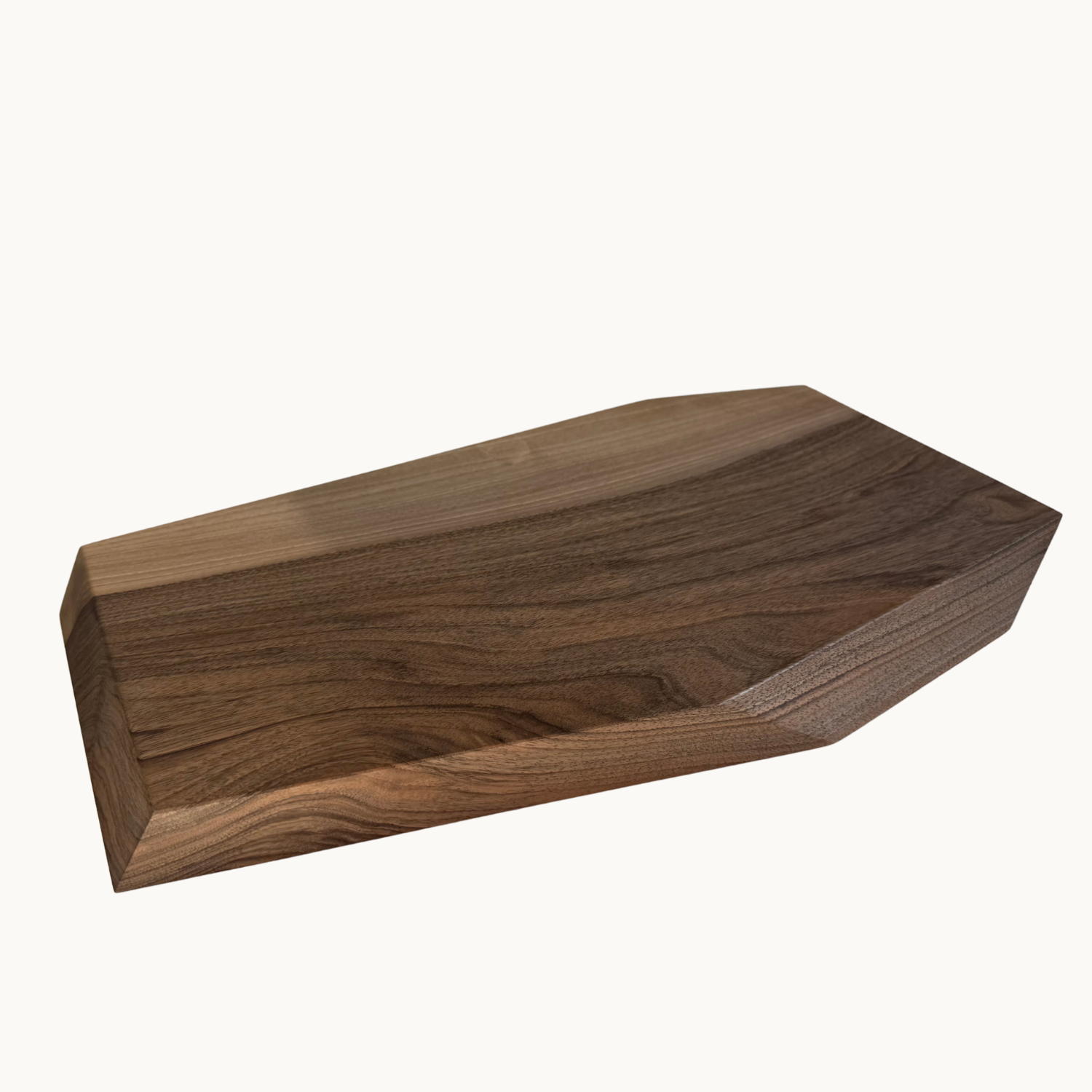 Luxury Sculpted Walnut Serving Board