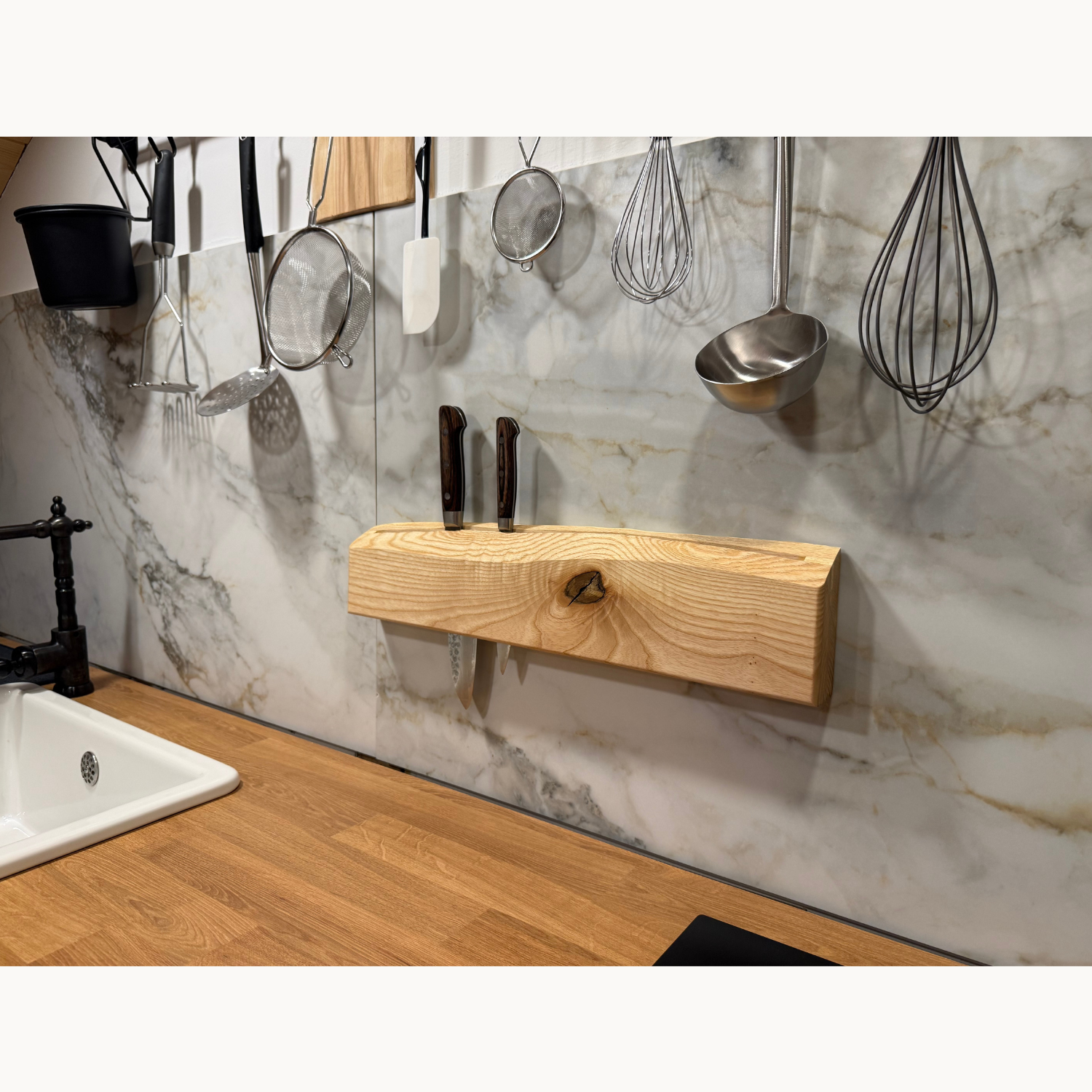 Ash Flat Wall Knife Holder