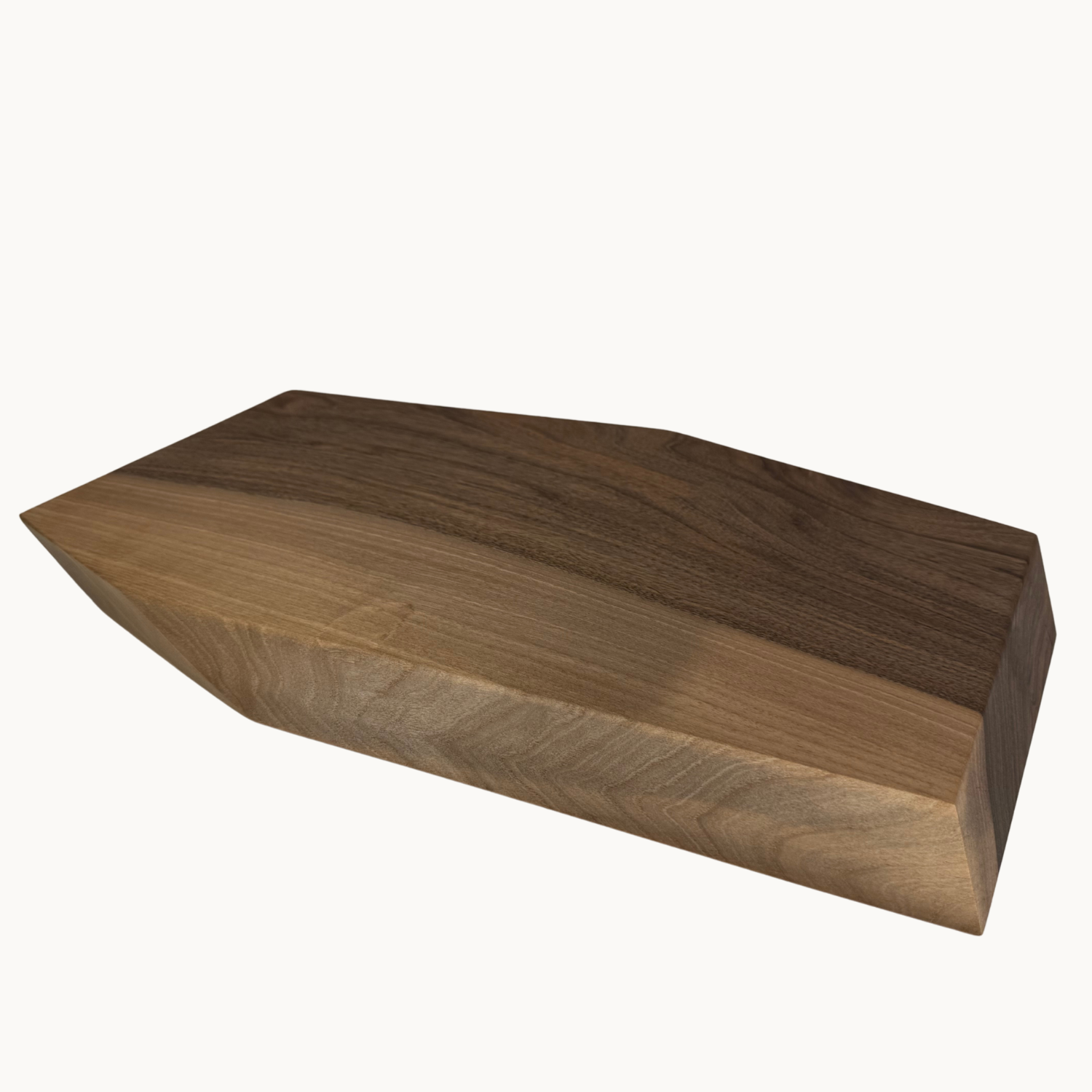 Luxury Sculpted Walnut Serving Board