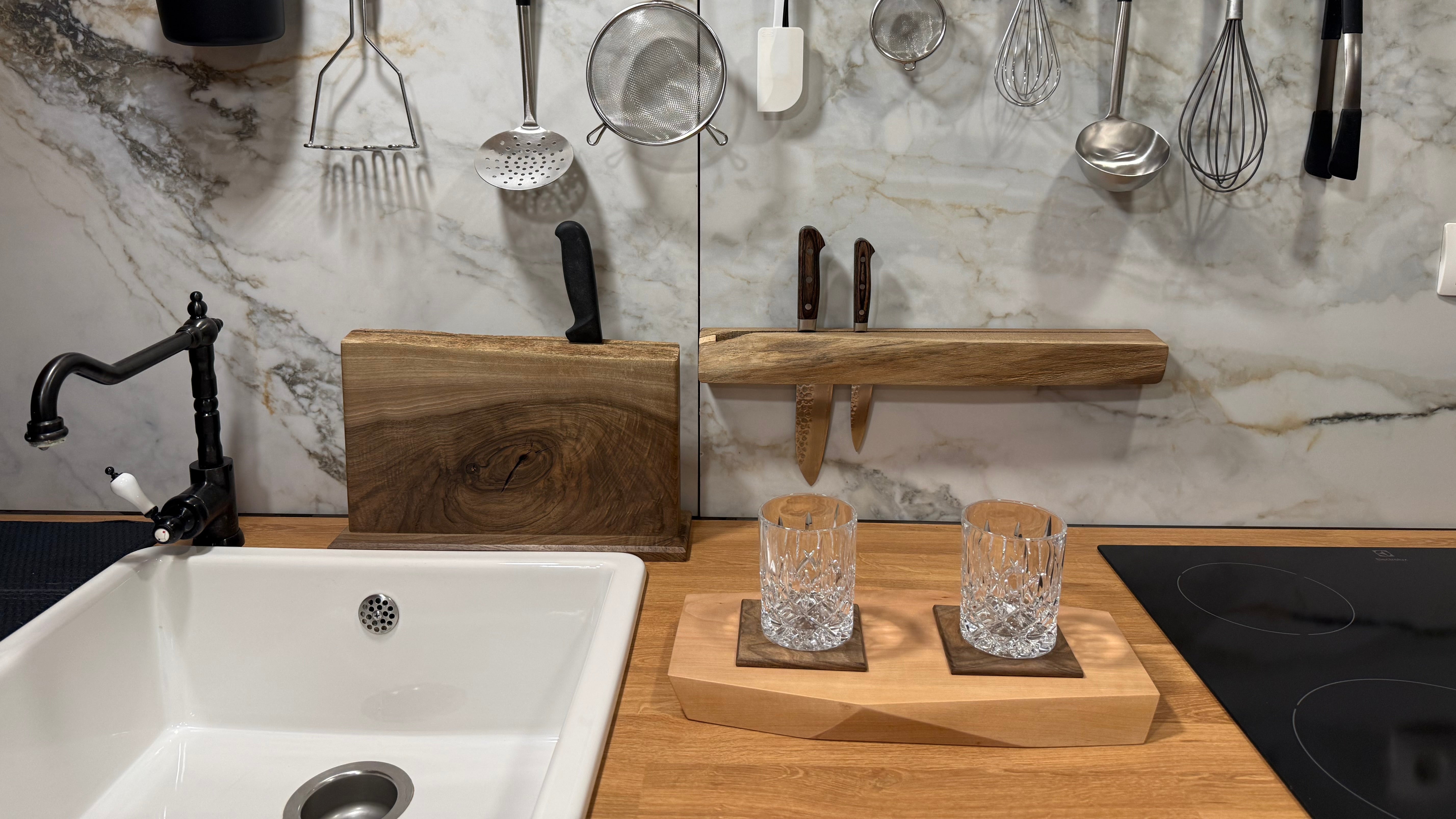 Luxury Sculpted Pearwood Serving Board