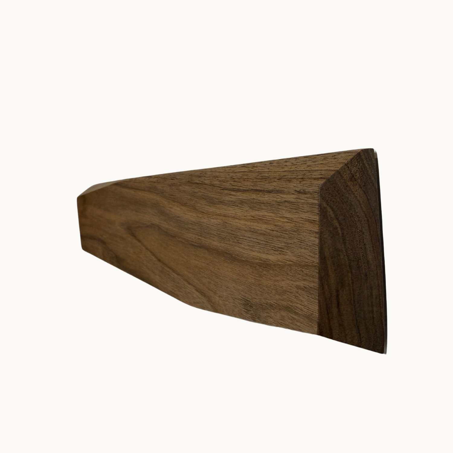Sculpted Asymmetric Walnut Knife Holder