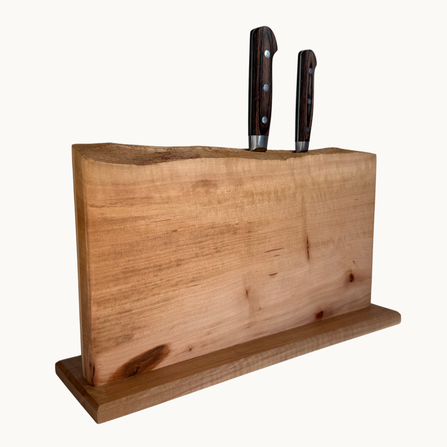 Pearwood Live Edge Knife Holder