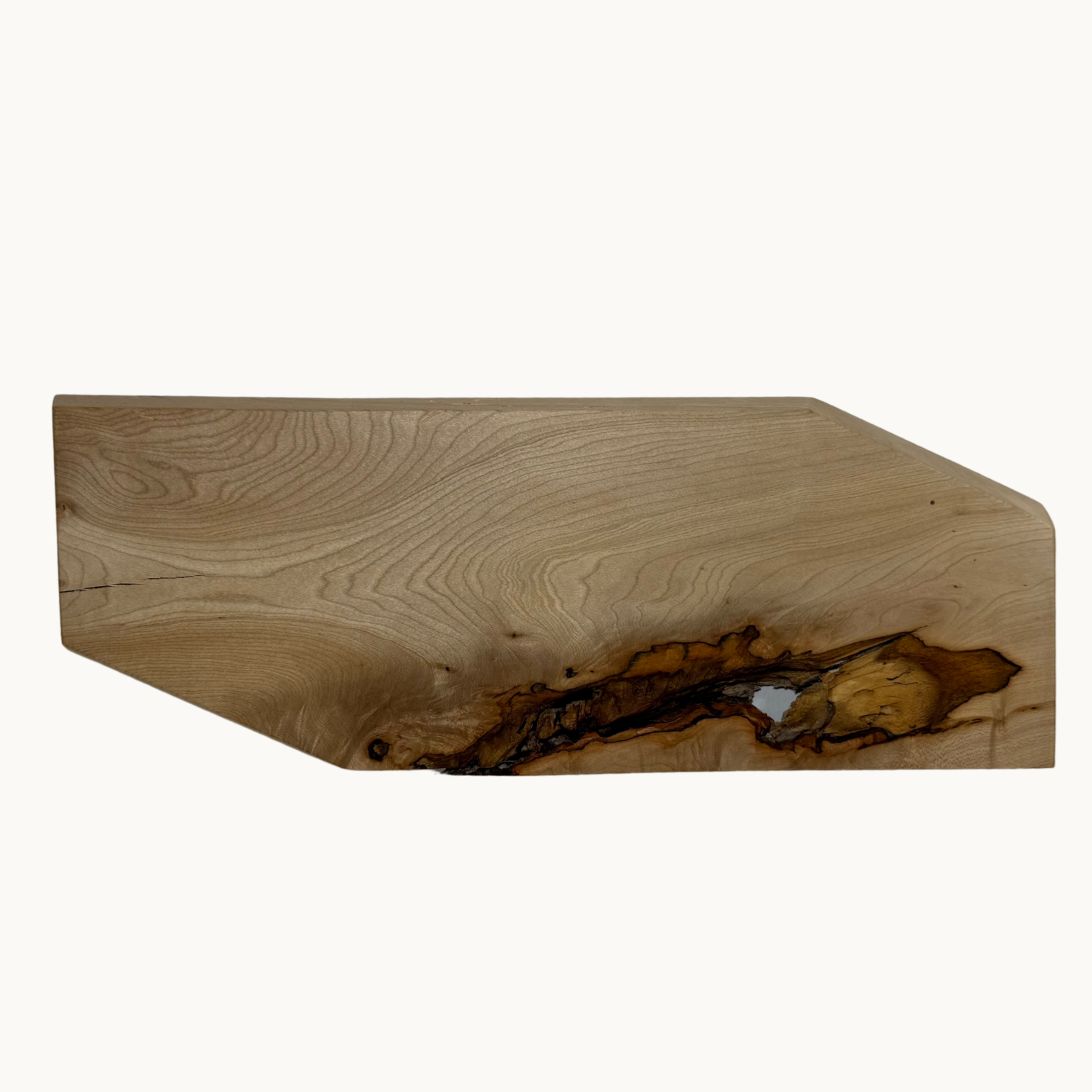 Sculpted Rustic Maple Knife Holder