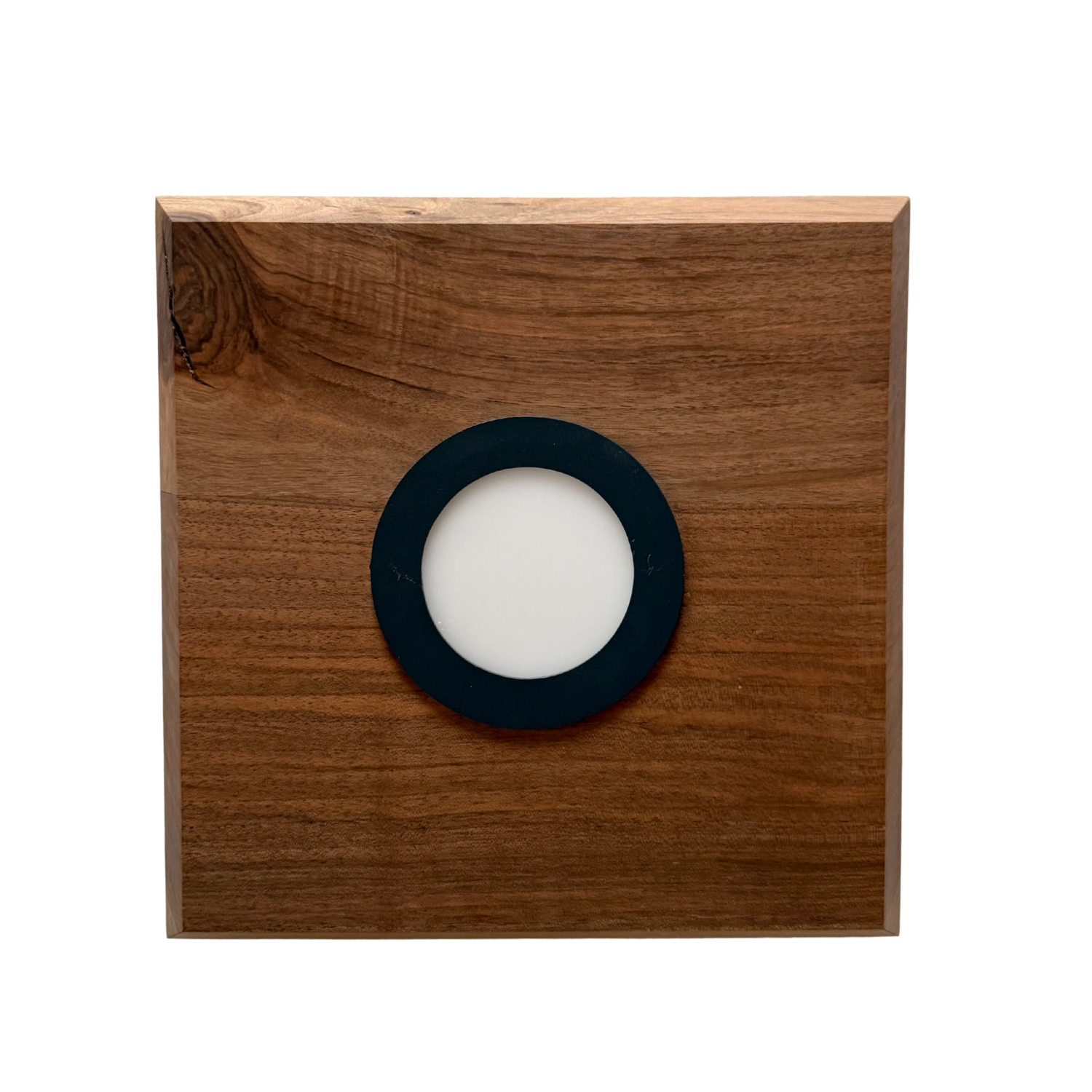 Square Walnut Ceiling Light
