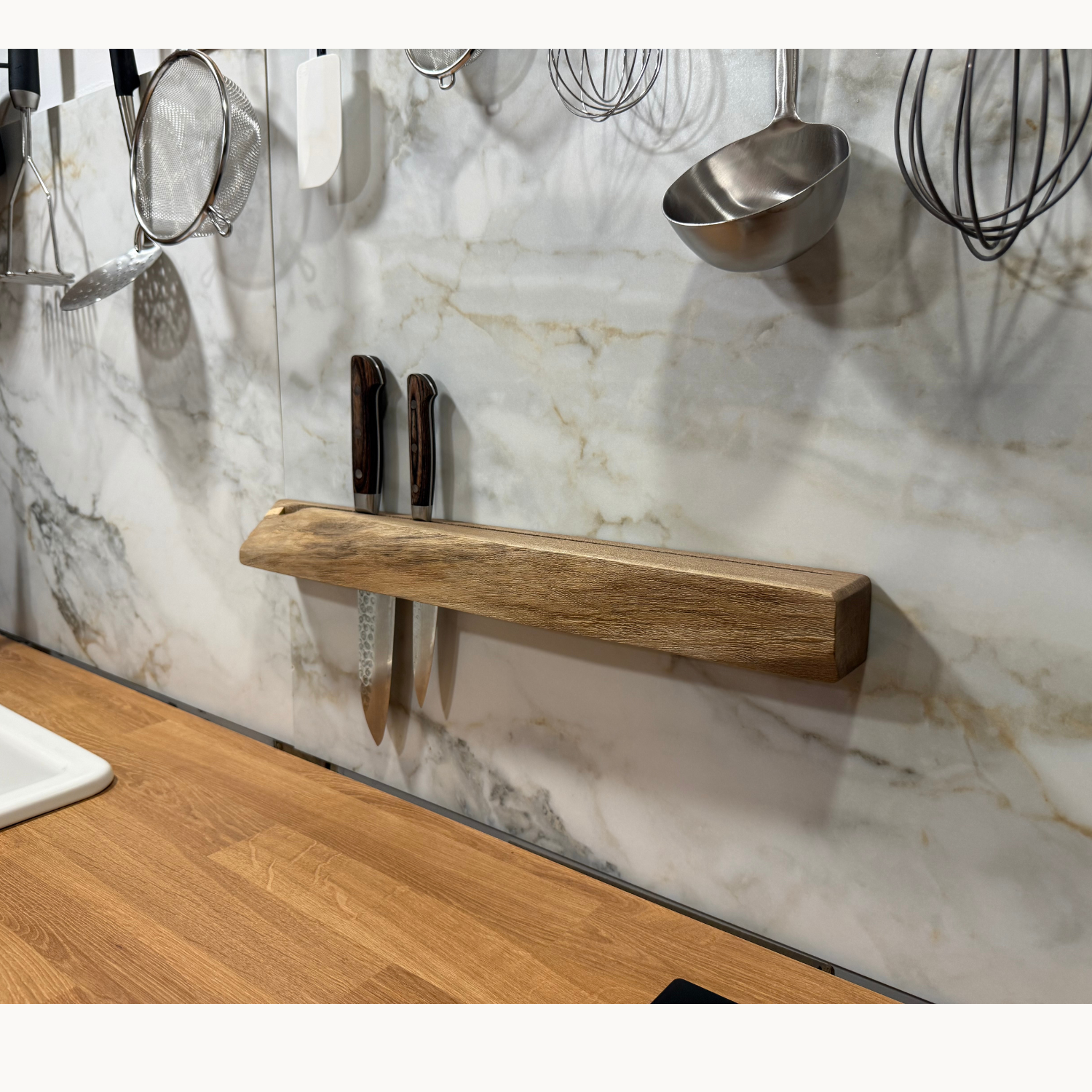 Walnut Wall Knife Holder